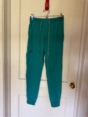 FIGS XS Teal Drawstring Jogger Scrub Pants